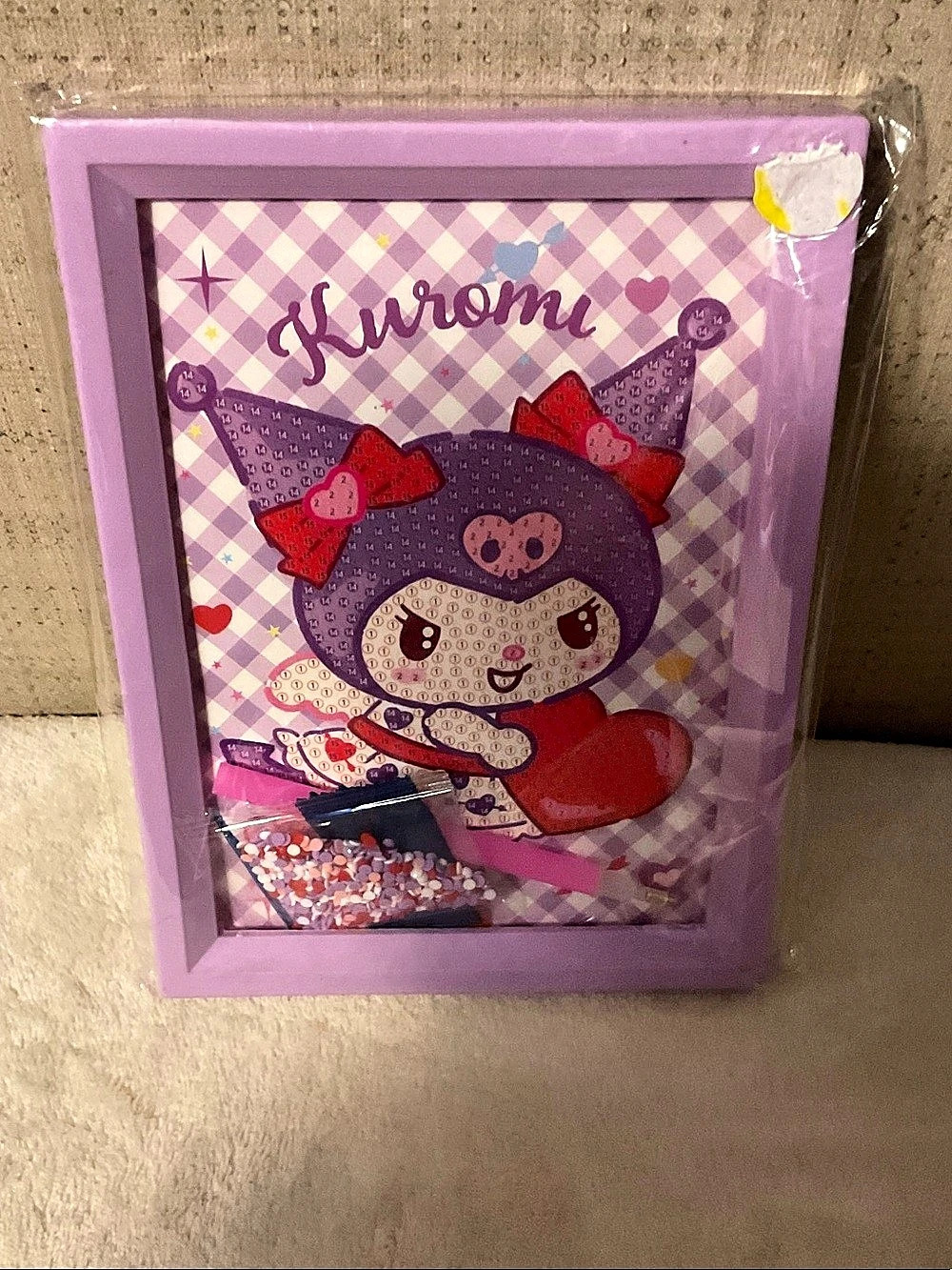 Kuromi Purple Gingham Puzzle NWT